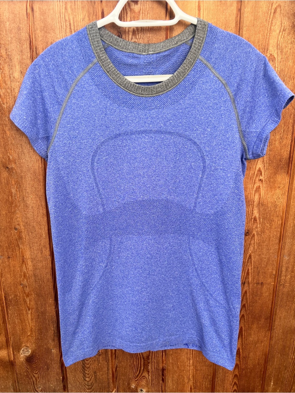 Lululemon Swiftly Tech Short Sleeve Crew Size 10 Heathered Blue